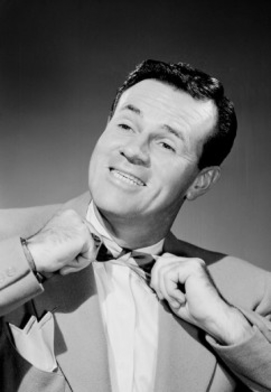 Mature Man Tying Bow Tie Poster Print - 18 x 24 in.
