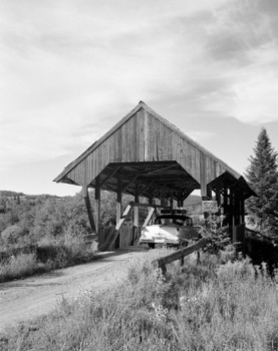 USA Covered Bridge Poster Print - 18 x 24 in.