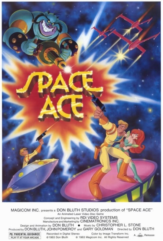 Space Ace - Video Game Movie Poster - 27 x 40 in.