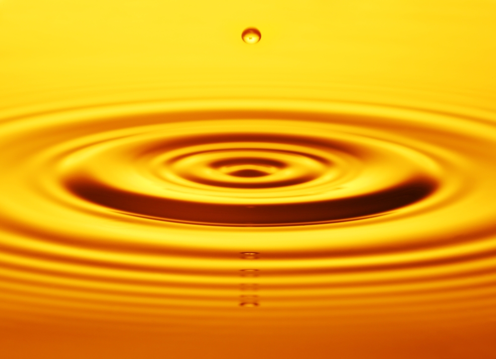 DPI1773836LARGE Split Second Drop of Gold Liquid Poster Print by Kelly Redinger, 32 x 22 - Large