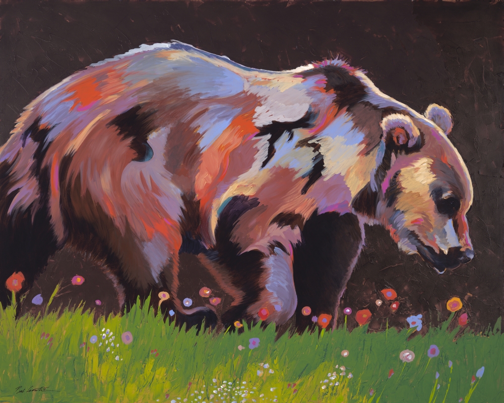 Copper Bear Poster Print by Bob Coonts - 30 x 24 in.