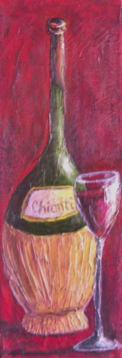 Chianti Red Poster Print by Debra Ozello - 12 x 36 in.