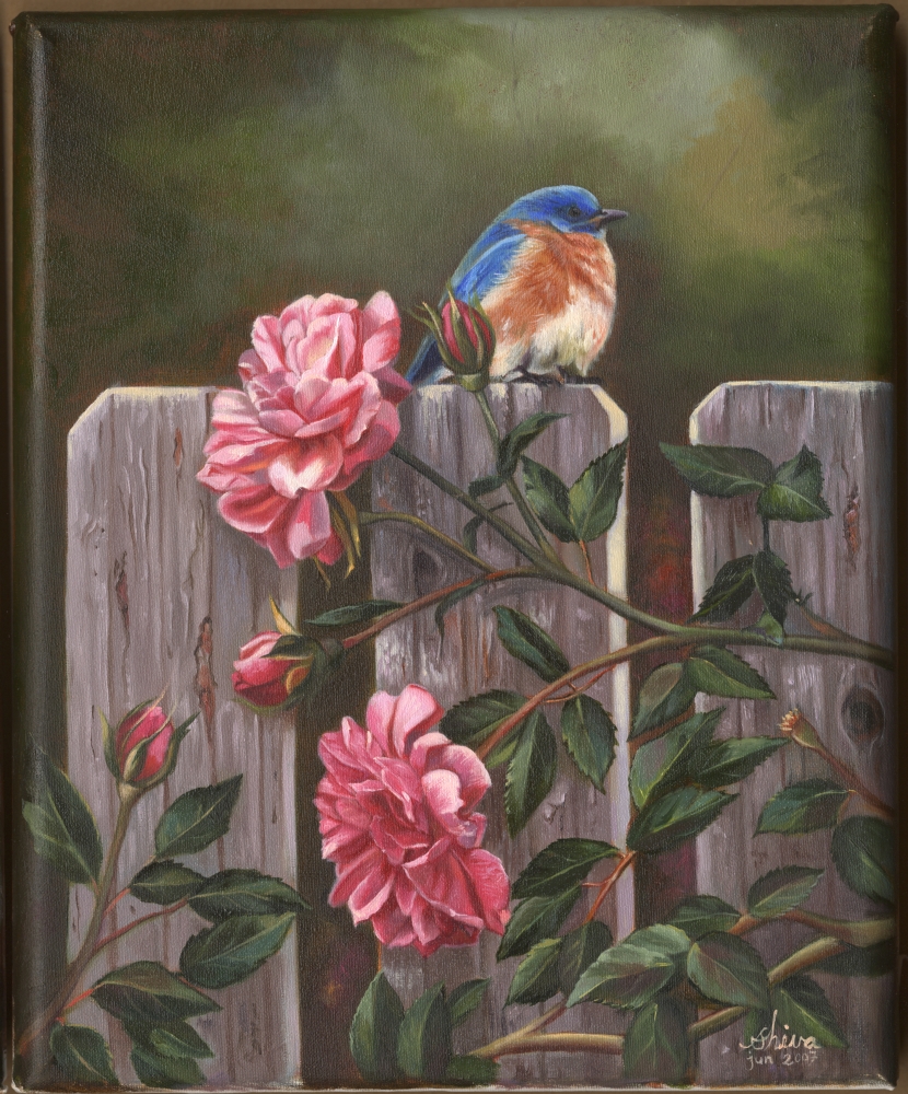 Blue Bird Poster Print by Shiva - 17 x 20 in.