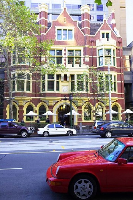 PDDAU01DWA1167 Collins Street Melbourne Victoria Australia Poster Print by David Wall - 17 x 26 in.