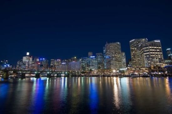 Darling Harbour at Night Sydney New South Wales Australia Poster Print by Sergio Pitamitz -  BrainBoosters, BR3141542