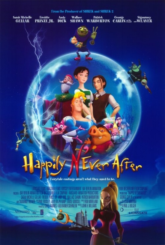 MOVIH5935 Happily N Ever After Movie Poster - 27 x 40 in.