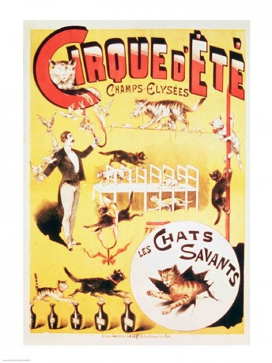 BALBAL8490 Poster Advertising The Cirque DEte in The Champs Elysees Poster Print  18 x 24 in
