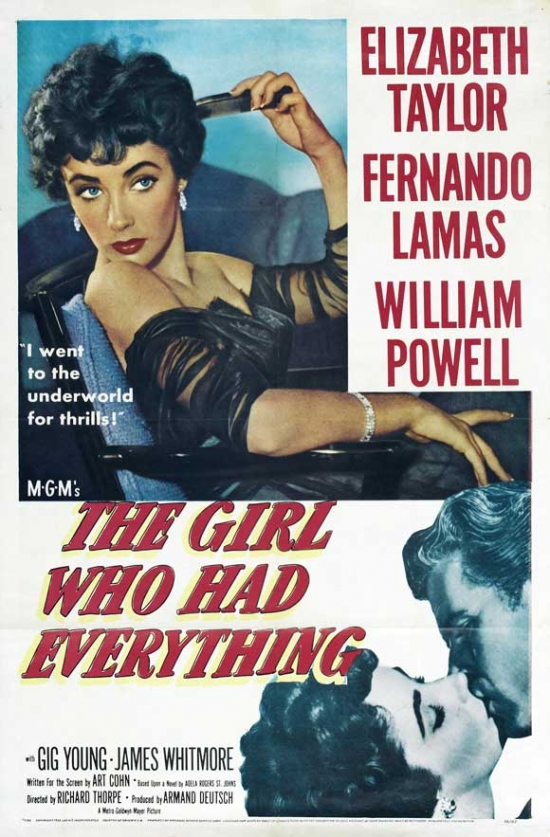MOVEJ2194 The Girl Who Had Everything Movie Poster - 27 x 40 in.