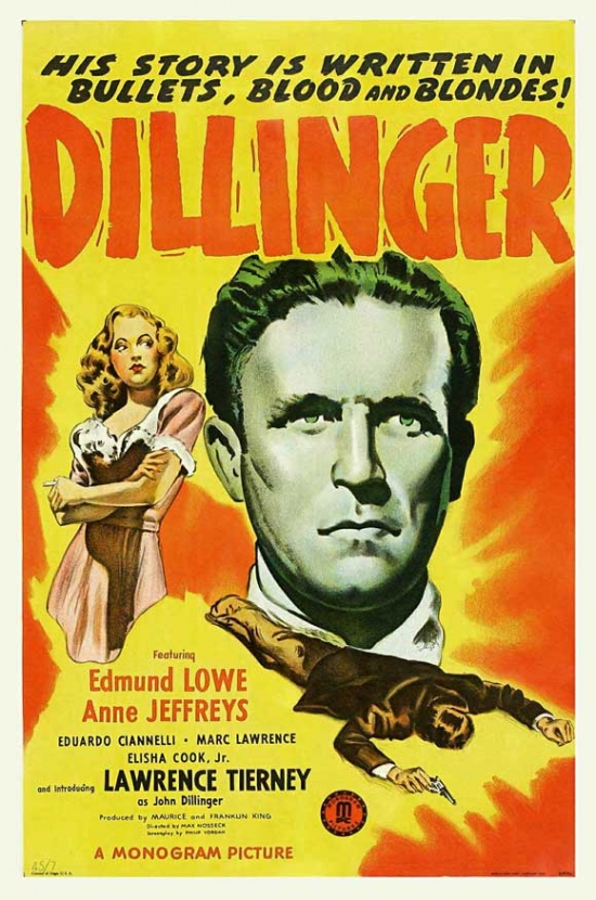 Dillinger Movie Poster - 27 x 40 in.