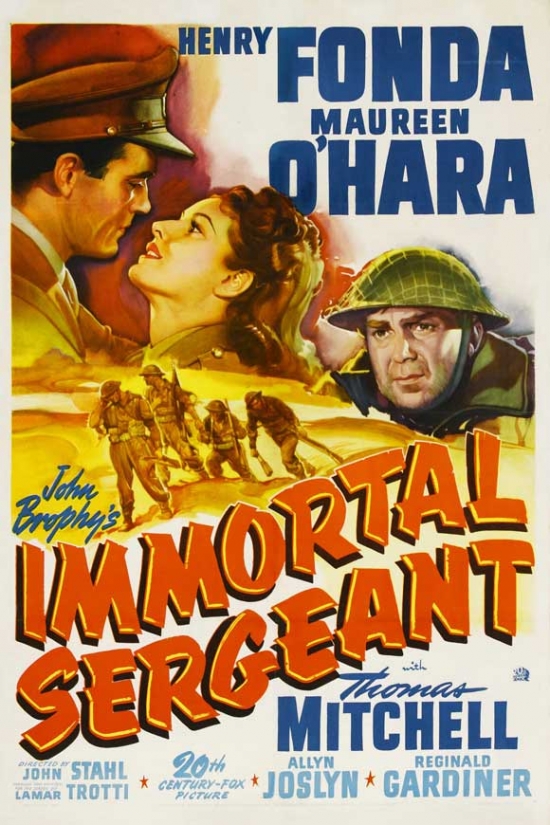 MOVGB23350 Immortal Sergeant Movie Poster - 27 x 40 in.