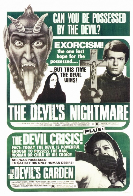 The Devils Nightmare the Devils Garden Combo Movie Poster - 27 x 40 in.
