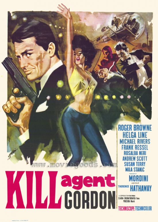 MOVCH6673 Kill Agent Gordon Movie Poster - 27 x 40 in.