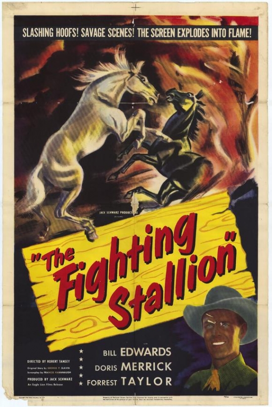 Fighting Stallion Movie Poster - 27 x 40 in.