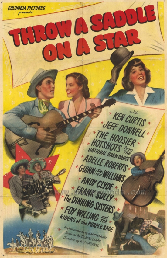 MOVEF4436 Throw a Saddle on a Star Movie Poster - 27 x 40 in.
