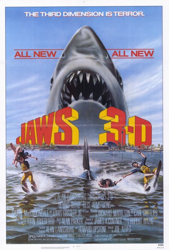 Jaws 3 Movie Poster - 27 x 40 in.