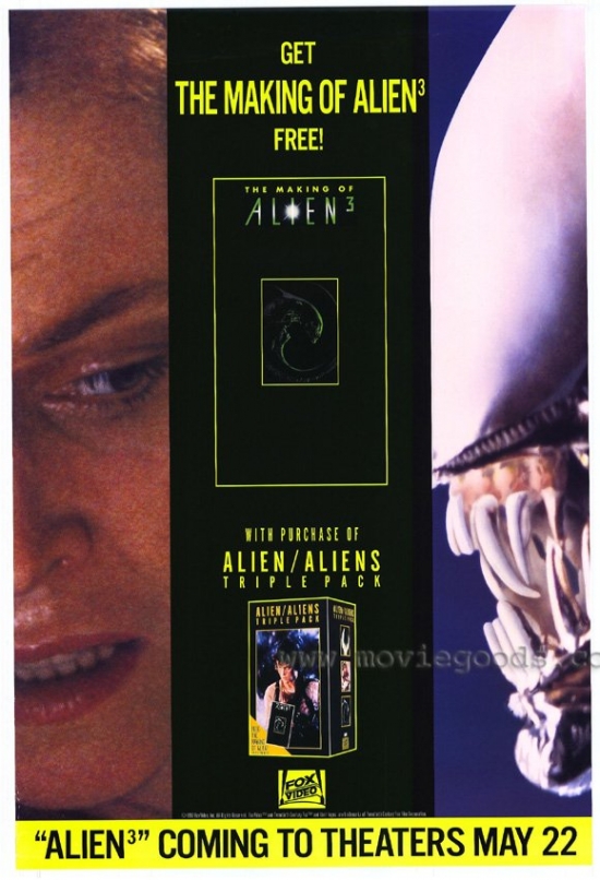 MOVEH5653 The Making of Alien 3 Movie Poster - 27 x 40 in.