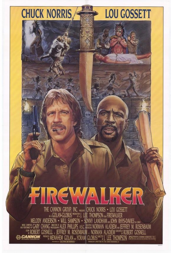 MOVEH7703 Firewalker Movie Poster - 27 x 40 in.