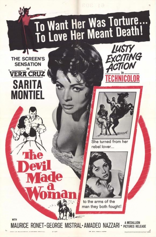 MOVEH9198 The Devil Made a Woman Movie Poster - 27 x 40 in.