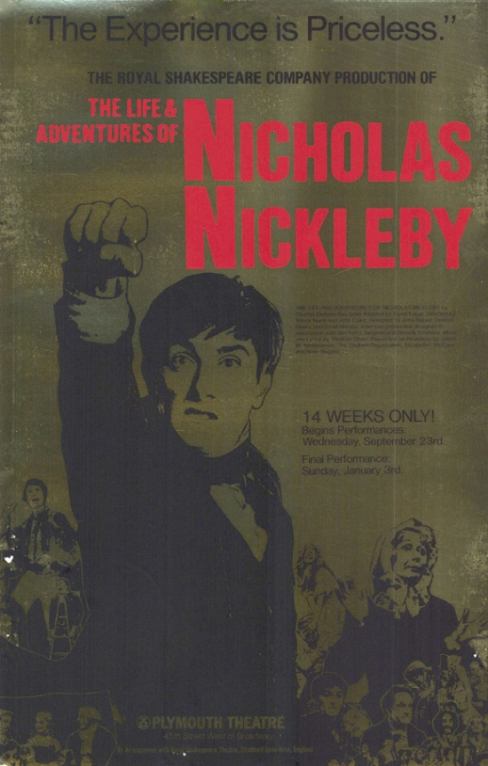 Nicholas Nickleby Broadway Movie Poster - 27 x 40 in.