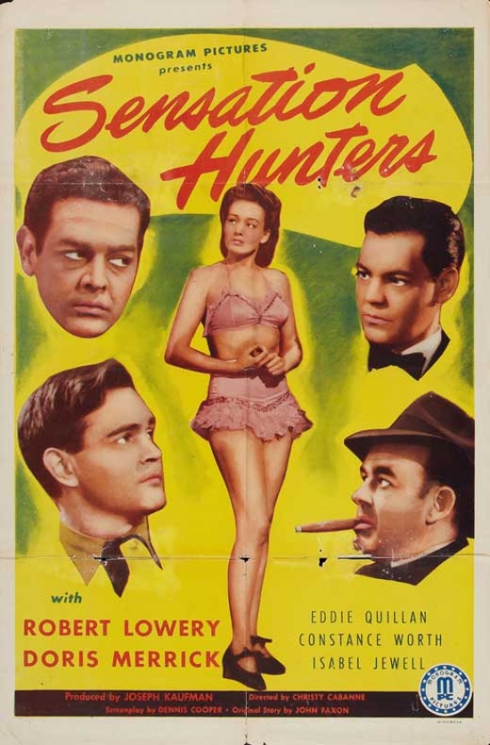 Sensation Hunters Movie Poster - 27 x 40 in.