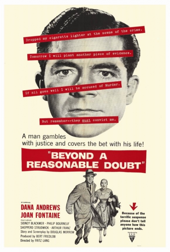 MOVCF4439 Beyond a Reasonable Doubt Movie Poster - 27 x 40 in.