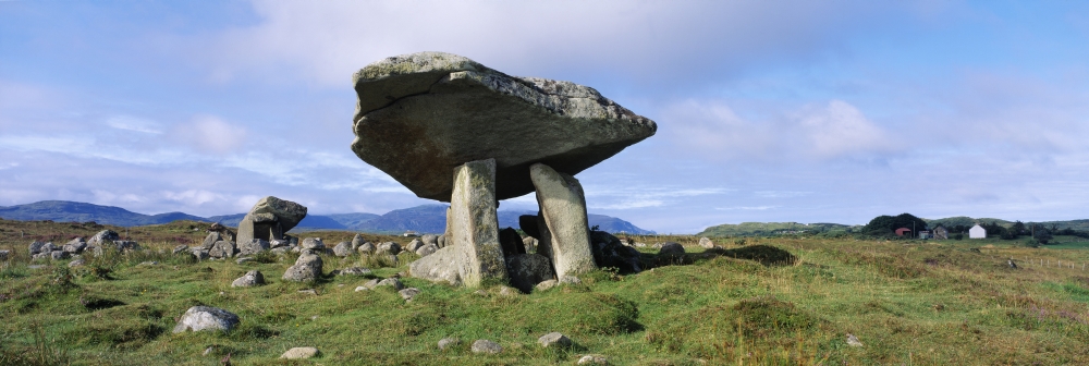 Low Angle View of A Rock Structure Kilclooney Dolmen County Donegal Republic of Ireland Poster Print by The Irish Image Collection, 44 x 14 - Large