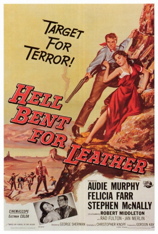 MOVCF7314 Hell Bent for Leather Movie Poster - 27 x 40 in.
