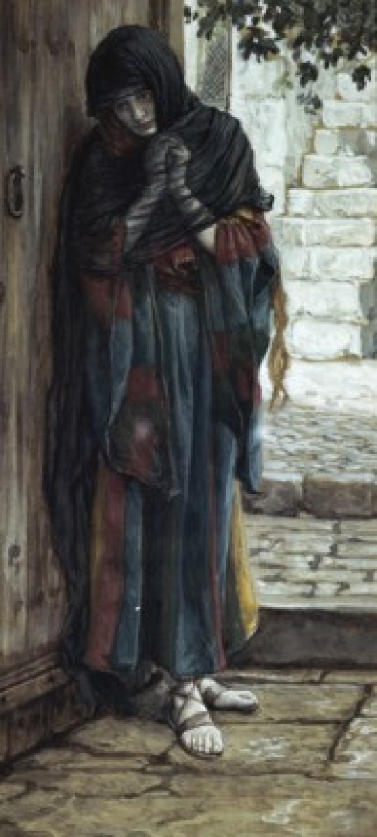 SAL999155 The Repentant Magdalene 1886-1894 James Tissot 1839-1902 French Gouache Brooklyn Museum New York USA Poster Print - 18 x 24 in.