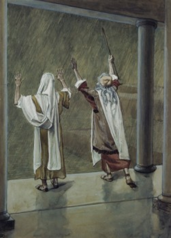 SAL999476 The Plague of Hail James J. Tissot 1836-1902 French Jewish Museum New York Poster Print - 18 x 24 in.