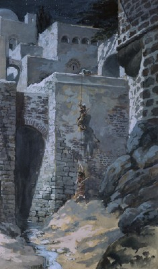SAL999486 The Flight of the Spies James J. Tissot 1836-1902 French Jewish Museum New York Poster Print - 18 x 24 in.