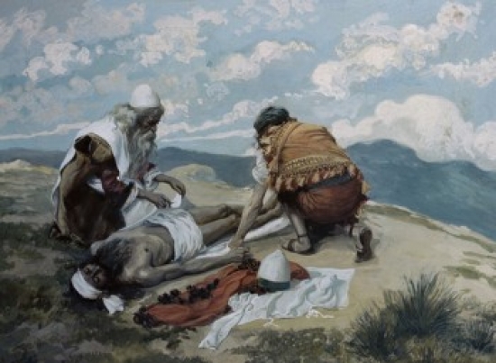 SAL9999134 The Death of Aaron James Tissot 1836-1902 French Jewish Museum New York USA Poster Print - 18 x 24 in.