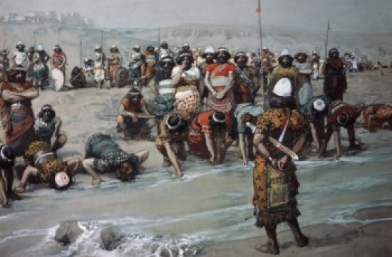 SAL9999170 Gideon Chooses the Three Hundred James Tissot 1836-1902 French Jewish Museum New York Poster Print - 18 x 24 in.