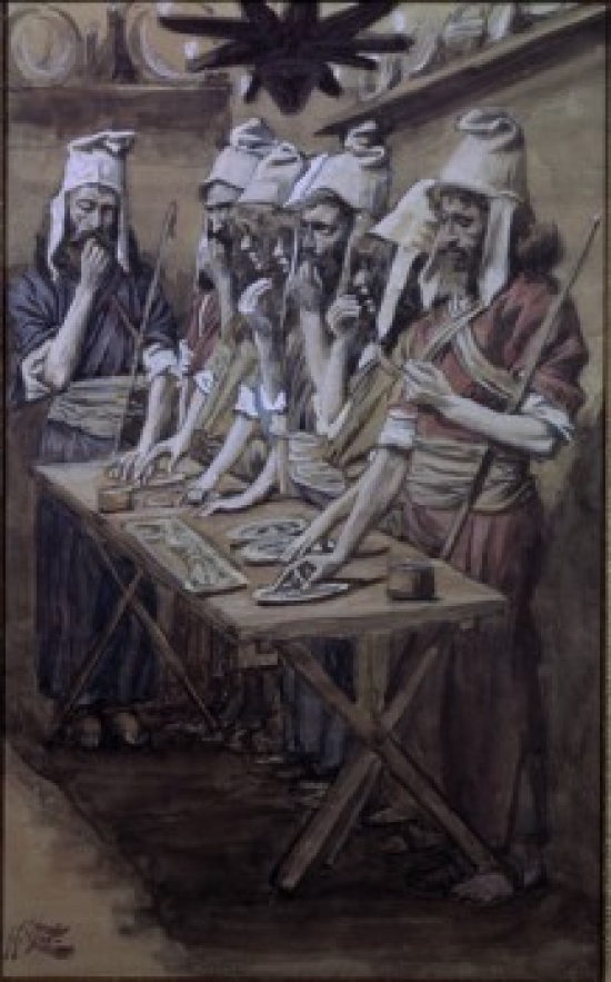 SAL99999 The Jews Passover James J. Tissot 1836-1902 French Jewish Museum New York Poster Print - 18 x 24 in.