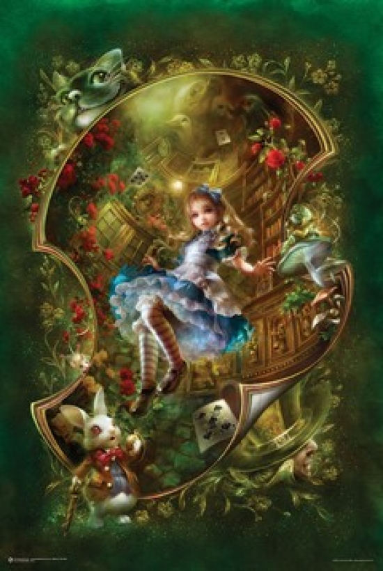 Alice in Wonderland Poster Print - 24 x 36 in.