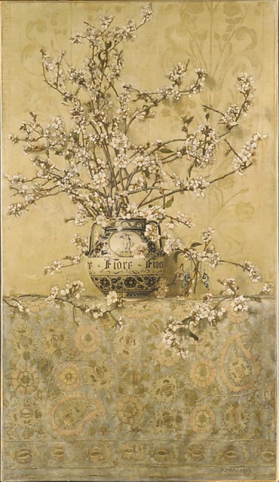 Apple Blossoms Poster Print by Charles Caryl Coleman 1840-1928