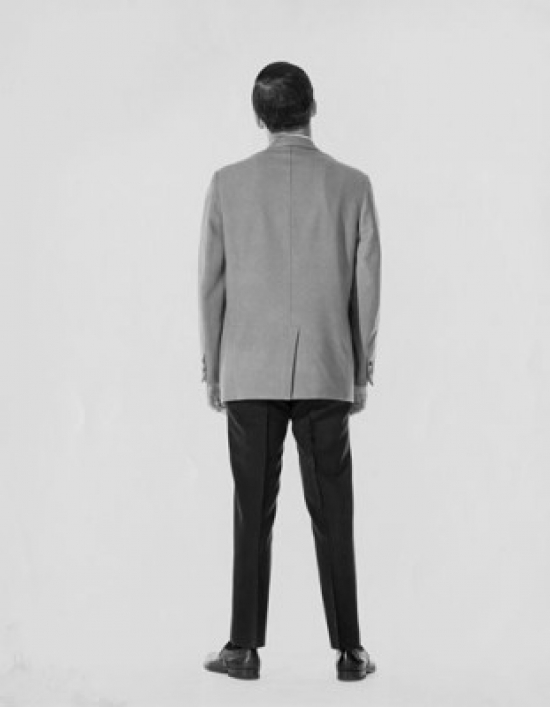 Businessman Standing Rear View Poster Print - 18 x 24 in.