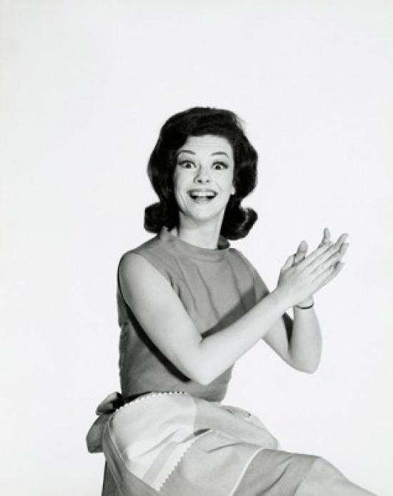 SAL25549997 Portrait of a Young Woman Clapping Poster Print - 18 x 24 in.