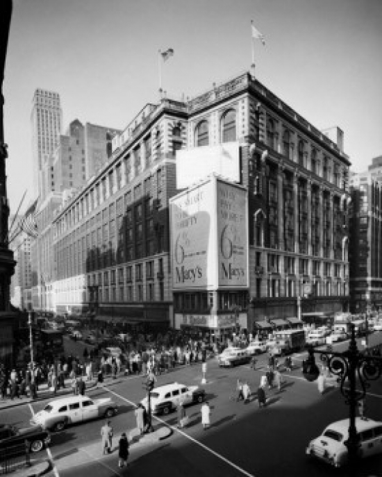 High Angle View of Traffic on a Road Herald Square New York City New York USA Poster Print - 18 x 24 in.
