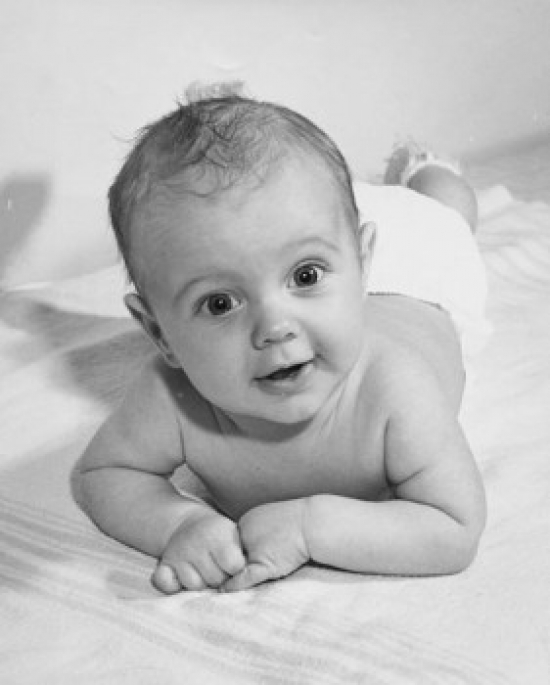 Baby Smiling Poster Print - 18 x 24 in.