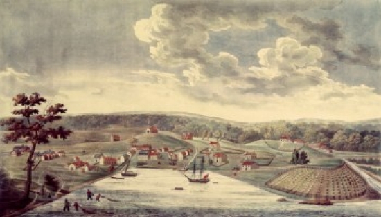 Baltimore 1752 1817 by William Strickland 1788-1854 From a Sketch by John Moale Poster Print - 18 x 24 in.