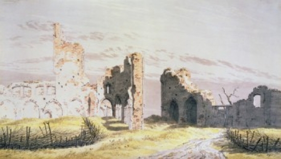 SAL261393 Elden Monastery Caspar David Friedrich 1774-1840 German Pencil & Watercolor Pushkin Museum of Fine Arts Moscow Poster Print - 18 x 24 in.