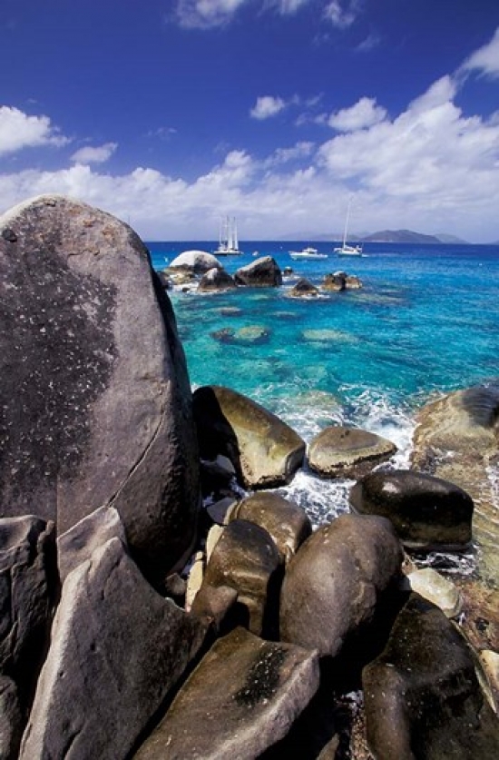 PDDCA10SWS0079 Caribbean Bvi Virgin Gorda Spring Bay Poster Print by Stuart Westmorland - 23 x 35 in.