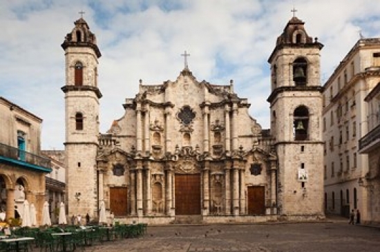 PDDCA11WBI0200 Cuba Havana Catedral de San Cristobal Poster Print by Walter Bibikow - 37 x 25 in.