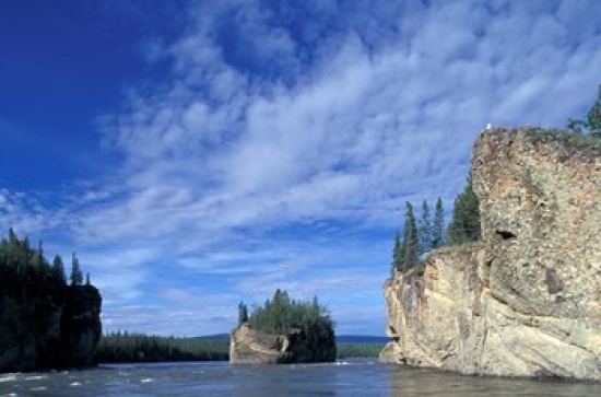 PDDCA12PSO0017 Five Fingers Rapids on Yukon River Yukon Canada Poster Print by Paul Souders - 27 x 18 in.