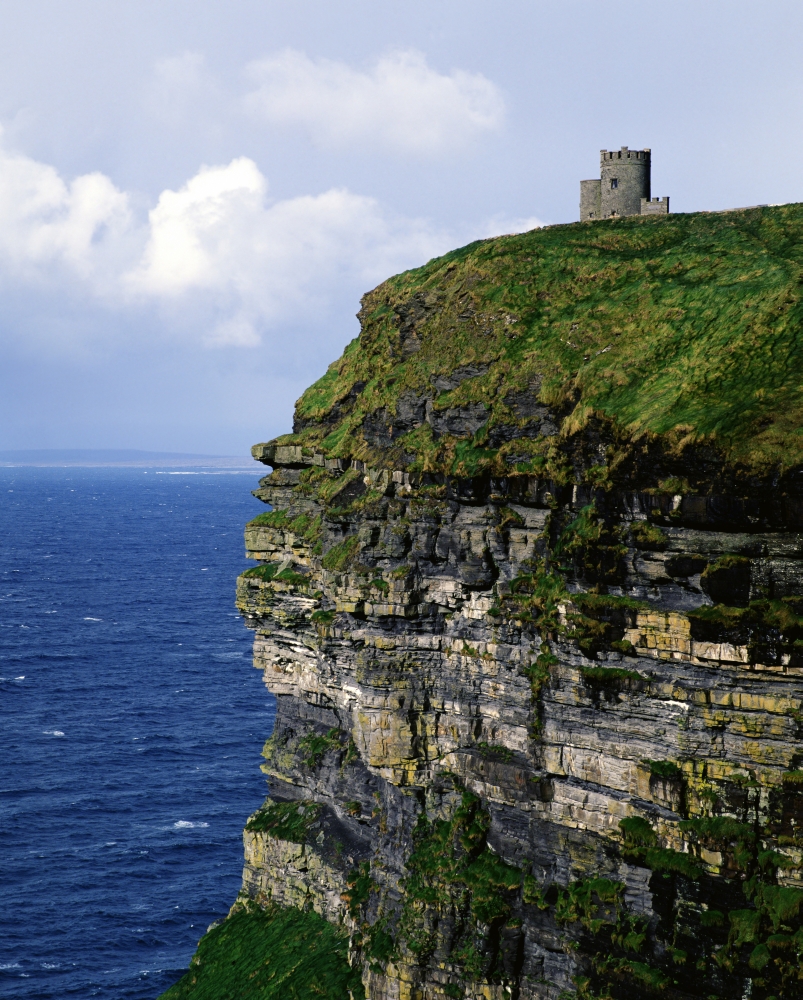 DPI1797570 Castle On A Cliff OBriens Tower Cliffs of Moher County Clare Republic of Ireland Poster Print by The Irish Image Collection, 12 x 16