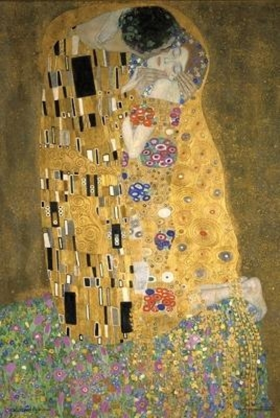 Klimt - Kiss Poster Print - 24 x 36 in.