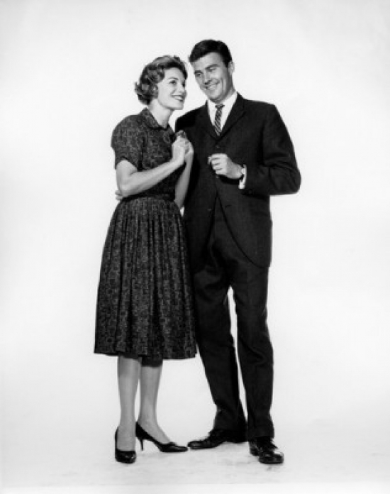 Business Couple Smiling Poster Print - 18 x 24 in.