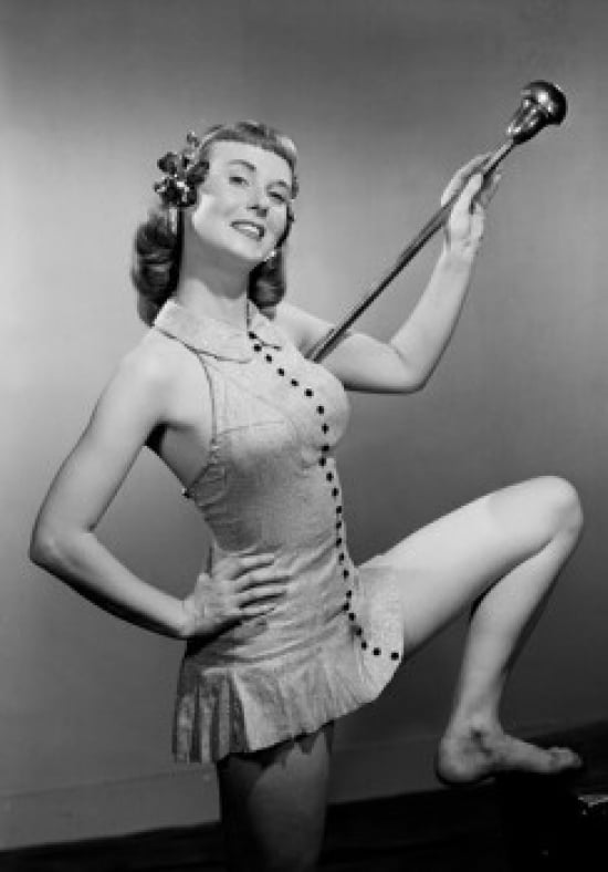 SAL255417952 Pin-Up Girl with Stick Poster Print - 18 x 24 in.