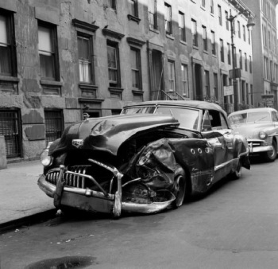 Auto Wreck Poster Print - 18 x 24 in.