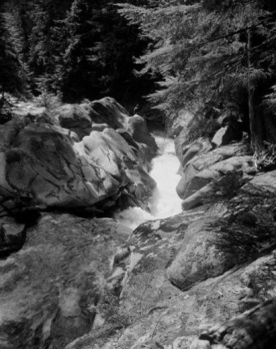 USA Washington State Cascade Mountains Mountain Stream Poster Print - 18 x 24 in.